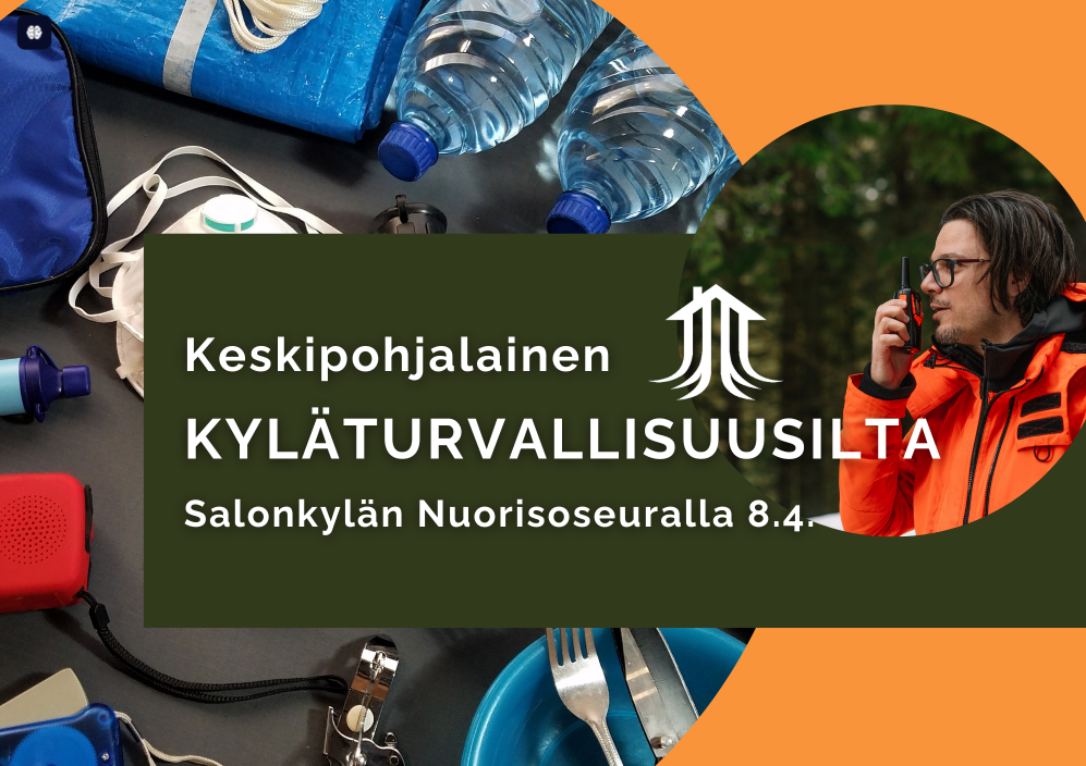 Kuva: Keskipohjalainen kyläturvallisuusilta Salonkylän Nuorisoseuralla 8.4. https://kpkylat.fi/2025/03/14/keskipohjalainen-kylaturvallisuusilta-salonkylalla-8-4.